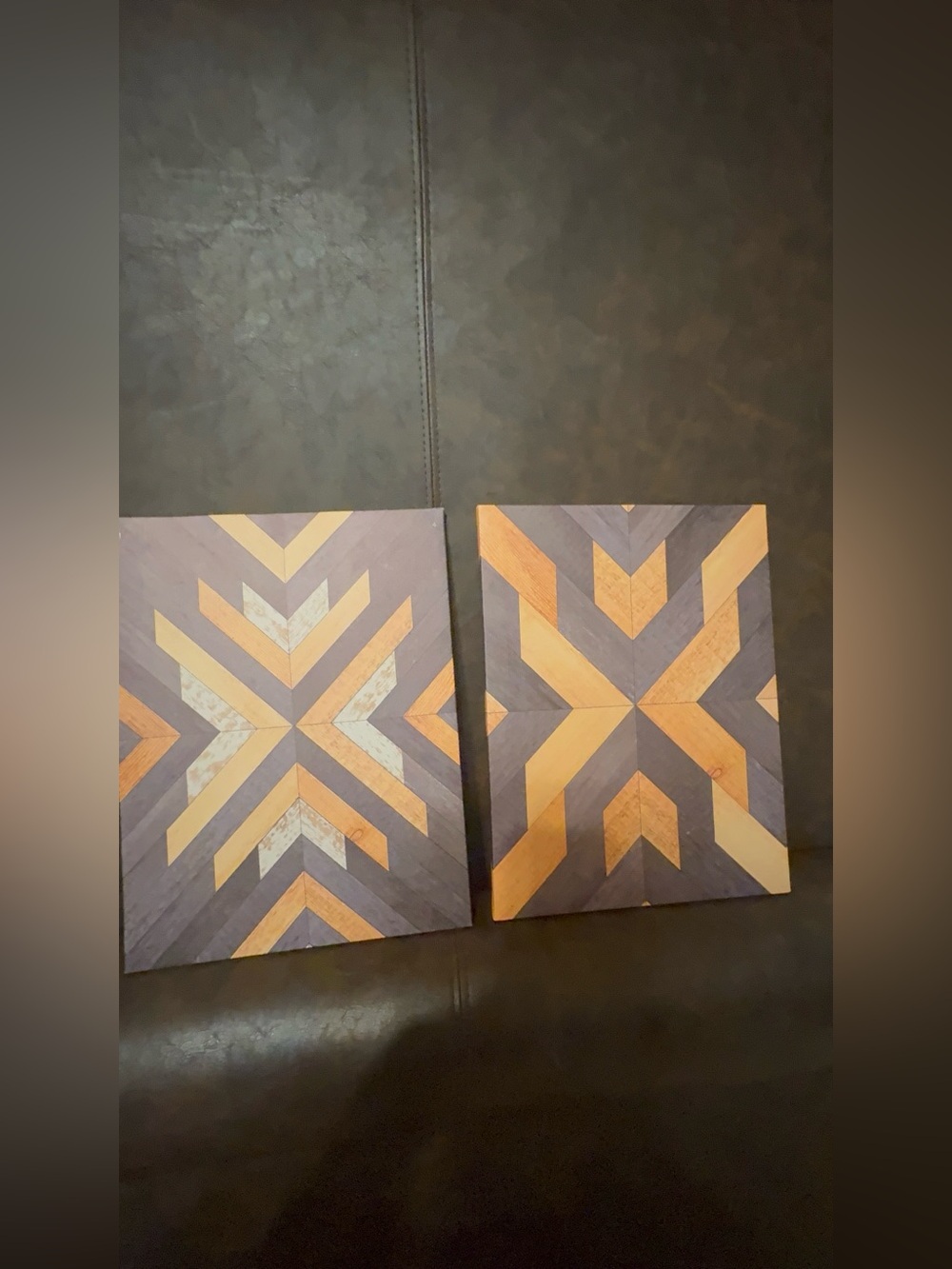 Piece Aztec-Style Geometric Canvas Wall Art Set (11x14)